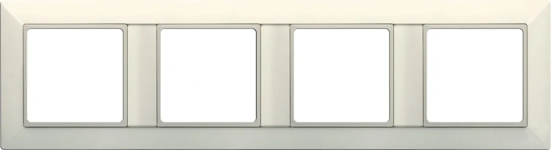 Изображение Рамка на 4 поста Eco Profi слоновая кость EP484 Jung