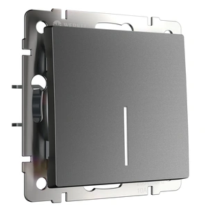 Изображение Выключатель одноклавишный с подсветкой (графит матовый) W1110164