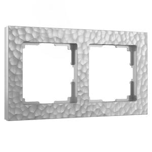 Изображение Рамка на 2 поста (серебряный) W0022406