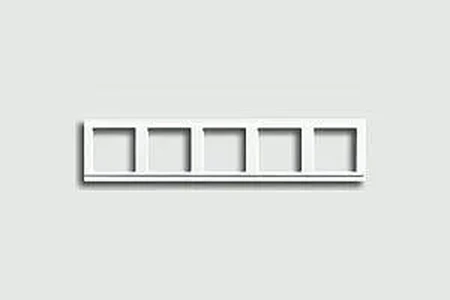 Изображение Рамка на 5 постов A 500 белый глянцевый A585WW Jung
