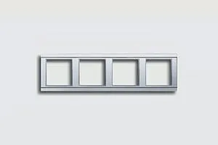 Изображение Рамка четверная, для горизон./вертик. монтажа Jung A 500, алюминий A584AL A 500