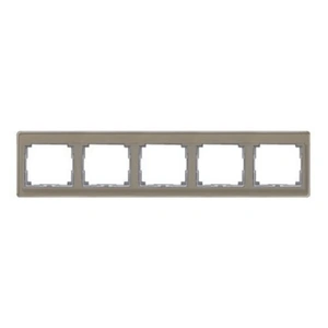 Изображение Рамка на 5 постов горизонтальная SL 500 золотая бронза SL5850GB Jung