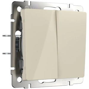 Изображение Перекрестный переключатель двухклавишный (слоновая кость) W1123003