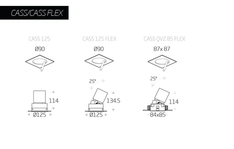 Изображение Точечный светодиодный светильник CASS QVZ FLEX