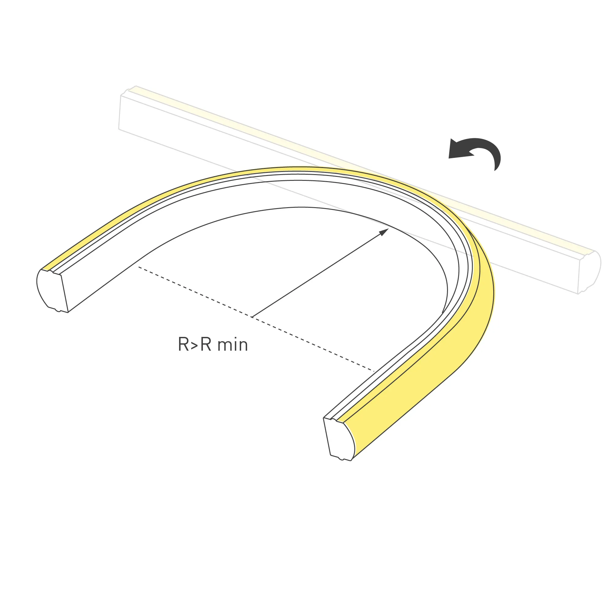 Лента герметичная MOONLIGHT-TOP-X320-11x7mm 24V Warm3000 (10 W/m, IP65, CSP, 0,5m, wire x1) (Arlight, Образец) - Изображение