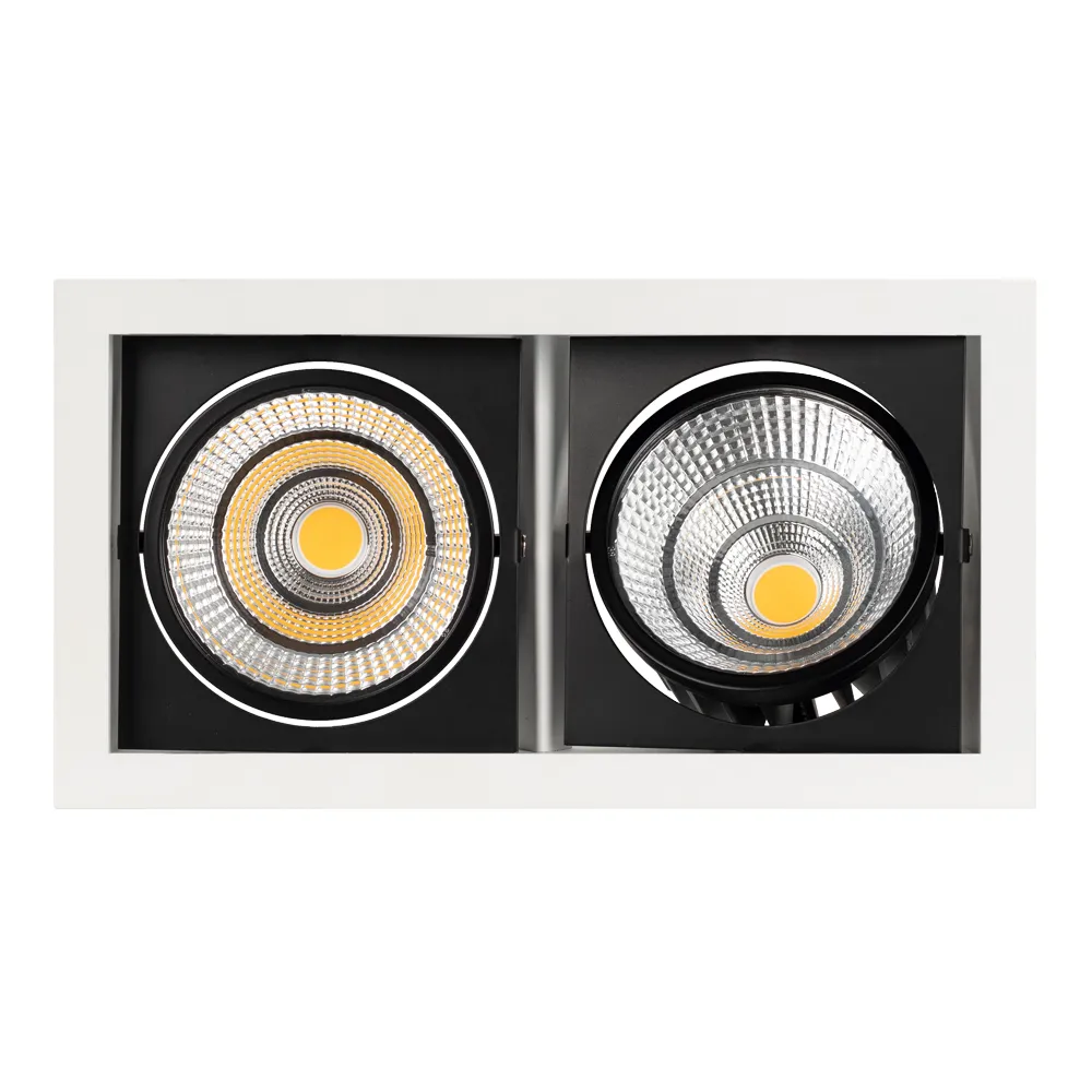 Светильник CL-KARDAN-S283x152-2x25W Warm3000 (WH-BK, 30 deg) (Arlight, IP20 Металл, 3 года) - Изображение