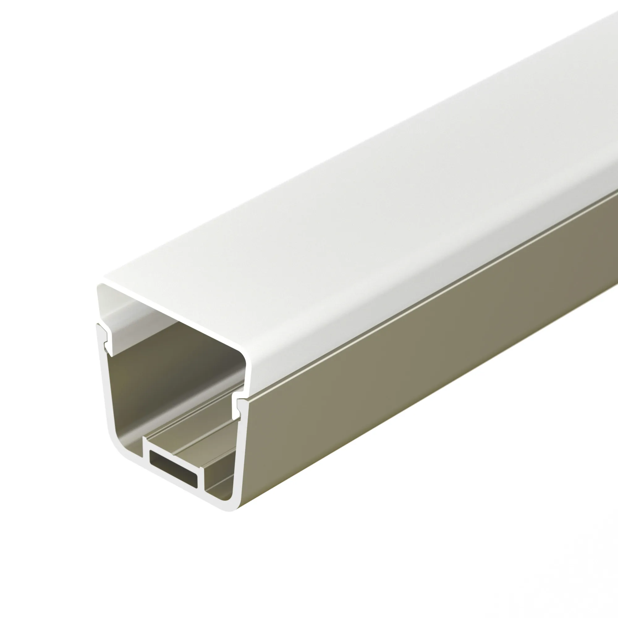 Профиль с экраном LINE-D-3734-2000 TETRA OLIVE GREY+OPAL  (Arlight, Алюминий) - Изображение