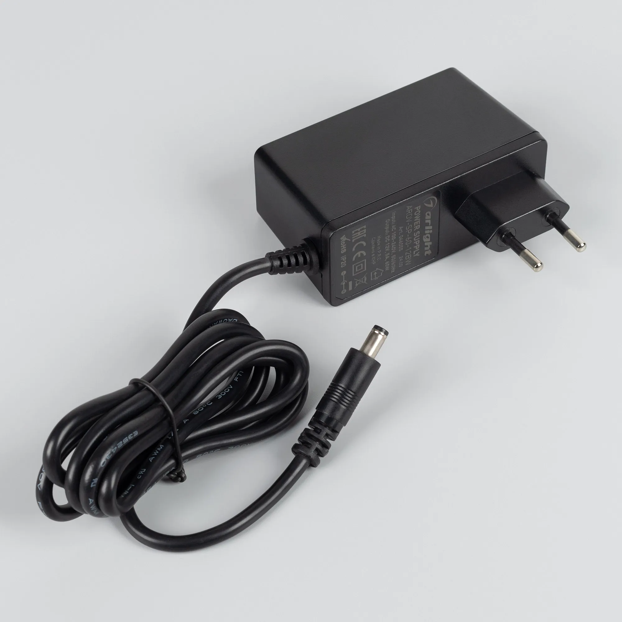 Блок питания ARDV-SP-60-12BW (12V, 5A, 60W) (Arlight, Адаптер, 5 лет) - Изображение