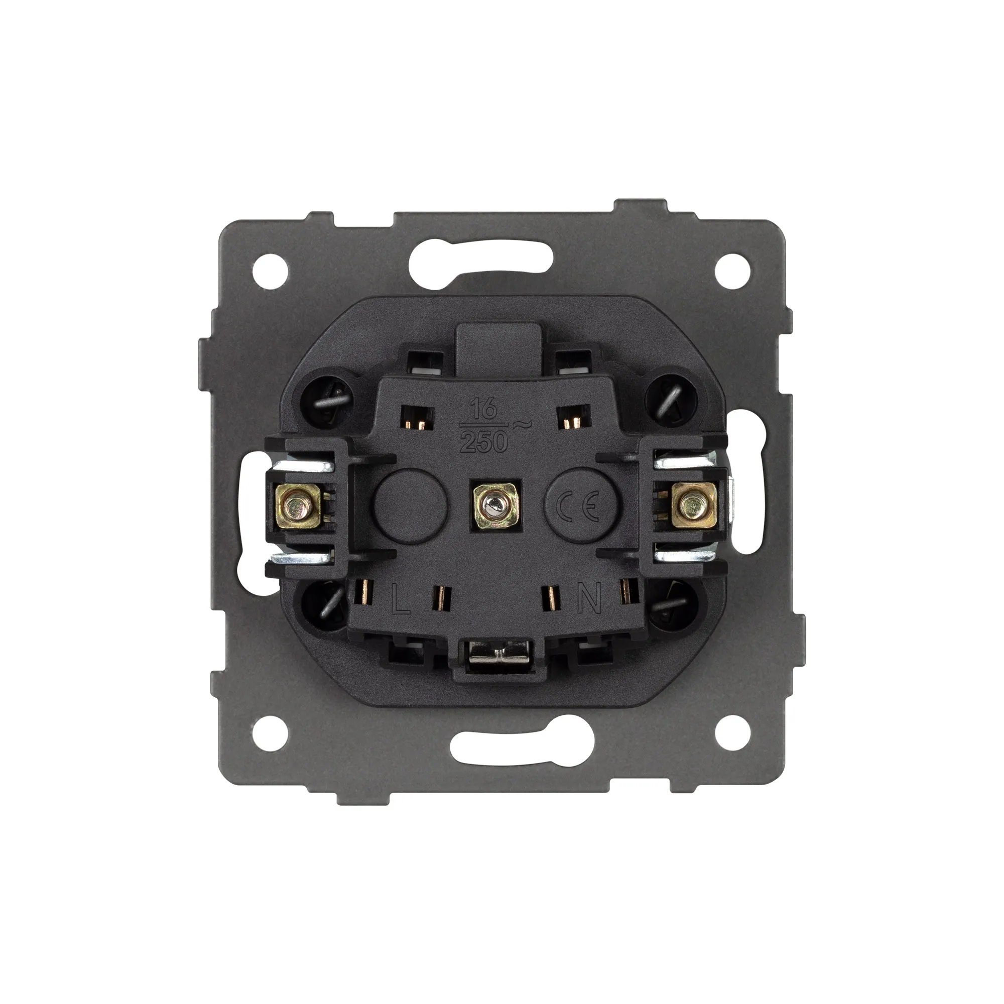 Механизм электрической розетки SCT-MEU1-PL-GD-V (250V, 16A) (Arlight, -) - Изображение
