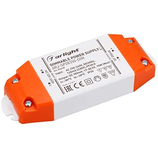 Блок питания ARJ-SP28350-DIM (10W, 350mA, PFC, Triac) (Arlight, IP20 Пластик, 3 года)